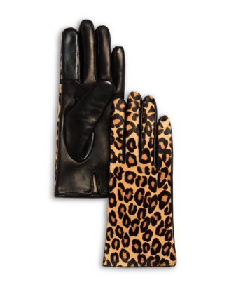 Bloomingdale's Cashmere Lined Animal Print Calf Hair Tech Gloves - Exclusive  | Bloomingdale's Je... | Bloomingdale's (US)