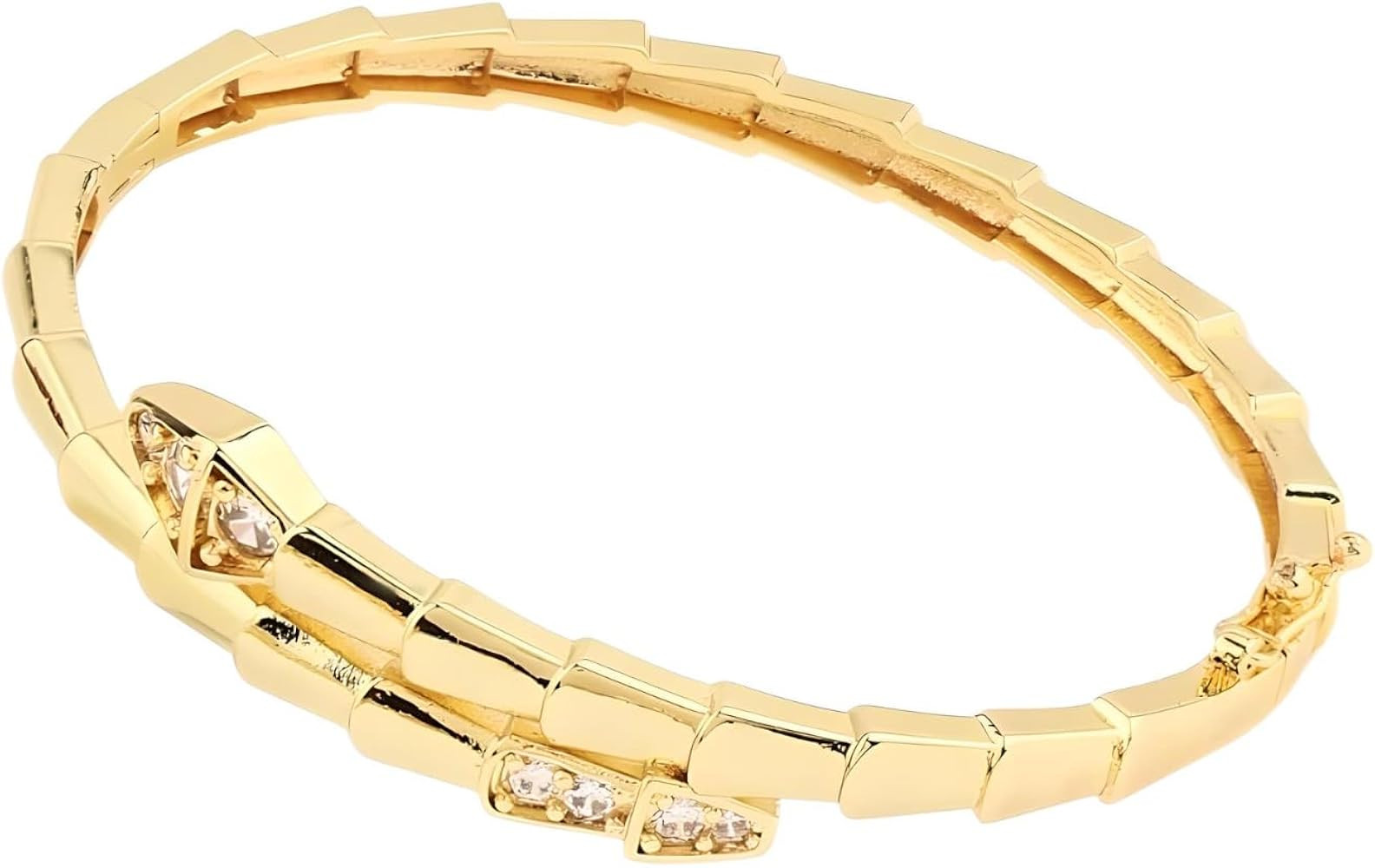 14K Yellow Gold Medusa Bracelet, Steling Silver Medusa Snake Charm Bracelets For Elegant Women, C... | Amazon (US)