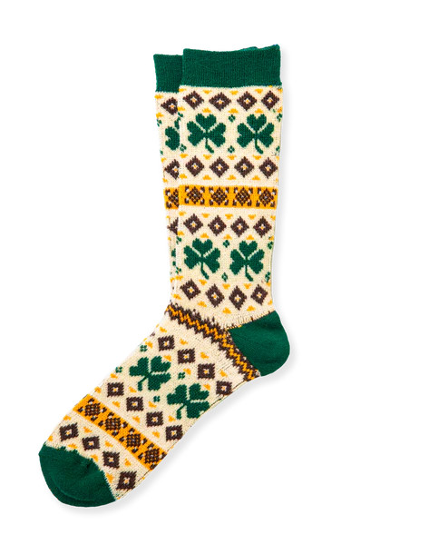 Shamrock Socks - Cream | Kiel James Patrick