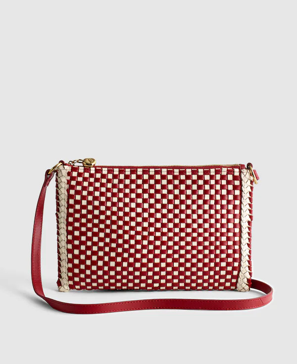The Signature Woven Crossbody Pouch | Madewell