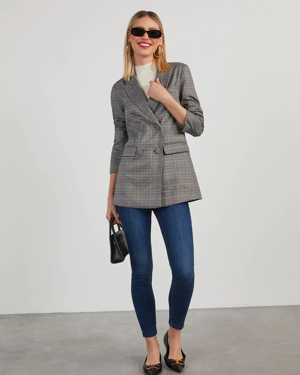 Danny Oversized Plaid Blazer | VICI