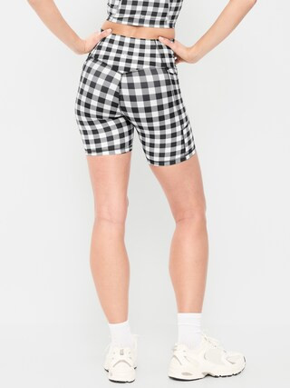 Extra-High Waisted PowerSoft Boundless Pocket Biker Shorts-- 6-inch inseam - No Front Seam | Old Navy (US)