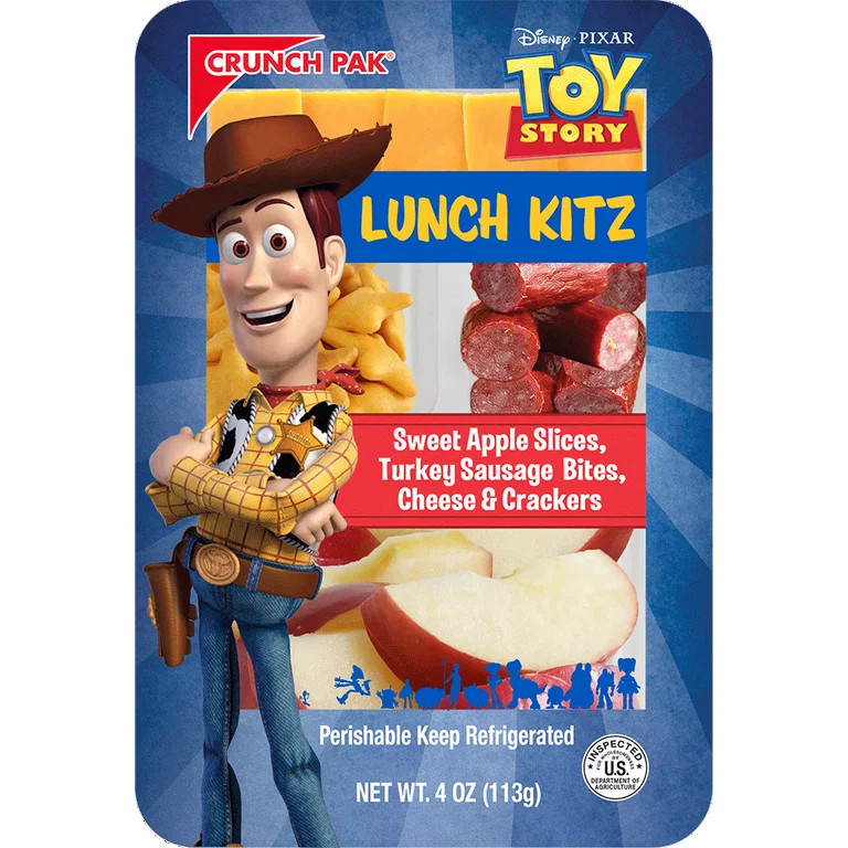 Crunch Pak Snack with Toy Story with Fresh Sweet Sliced Apples, Cheese, Turkey Bites & Crackers 4... | Walmart (US)