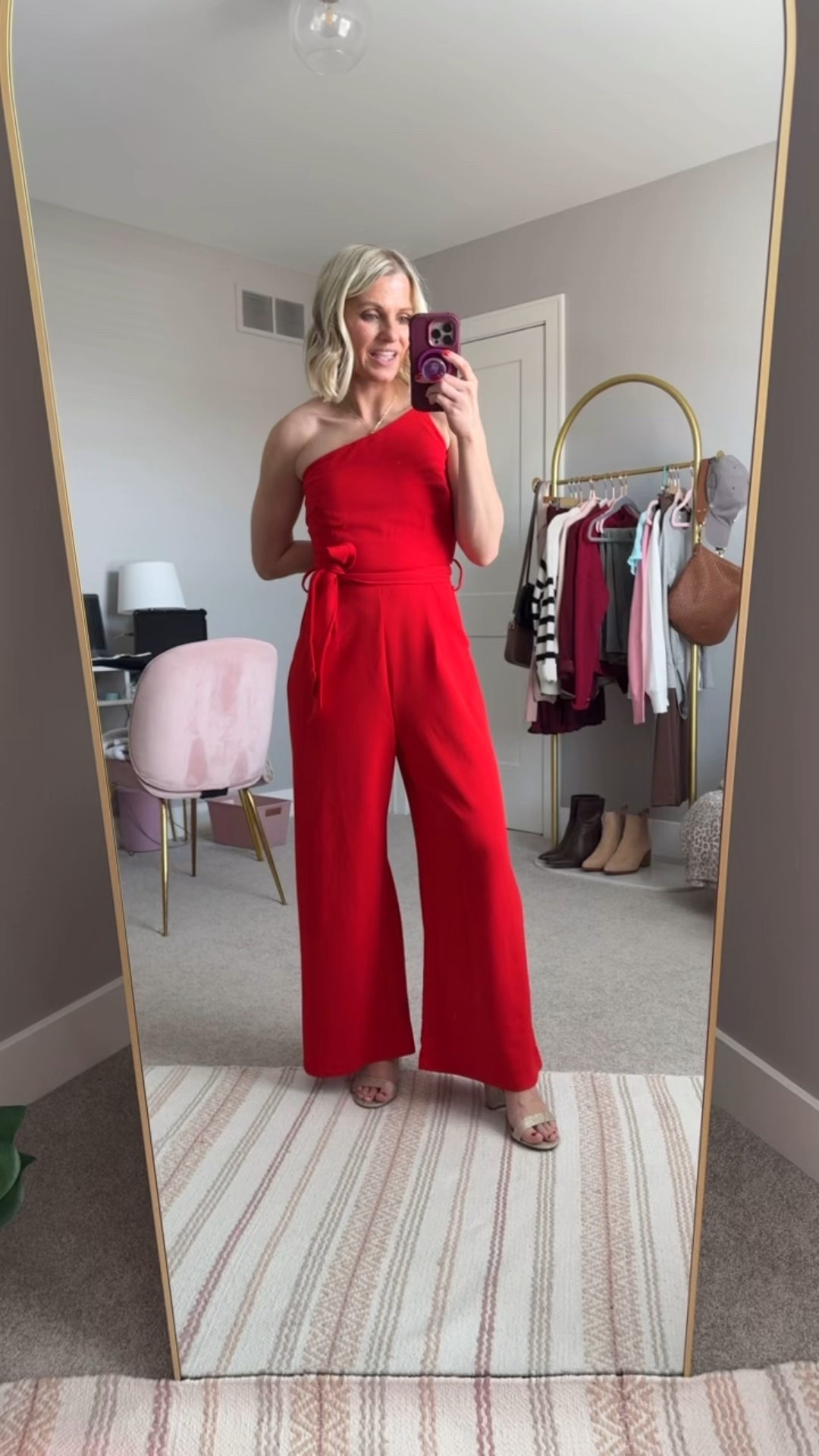 This red jumpsuit from Amazon is so fun! If you have a trip planned or a special event in your future this is perfect! ❤️ I’m wearing a small! 

#LTKPetite #LTKTravel #LTKOver40