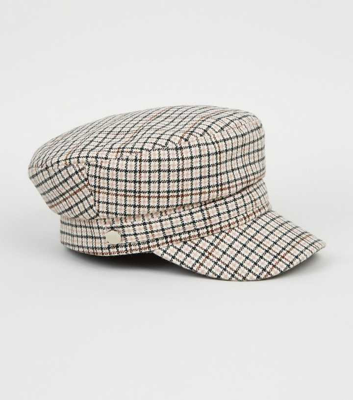 Off White Check Baker Boy Hat
						
						Add to Saved Items
						Remove from Saved Items | New Look (UK)