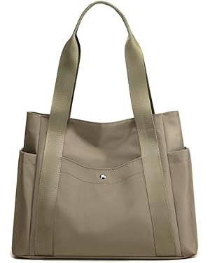 Women Tote Shoulder Handbag Water resistant Nylon Hobo Purse Multi Pocket Top Handle Shopper Shou... | Amazon (US)