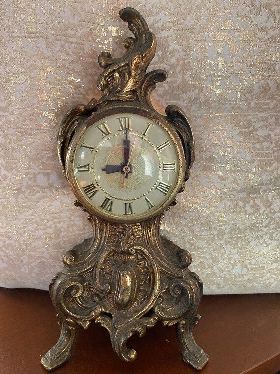 VTG 1970s Imperial Italian Ornate Mantel Clock Bronze/brass | Etsy | Etsy (US)