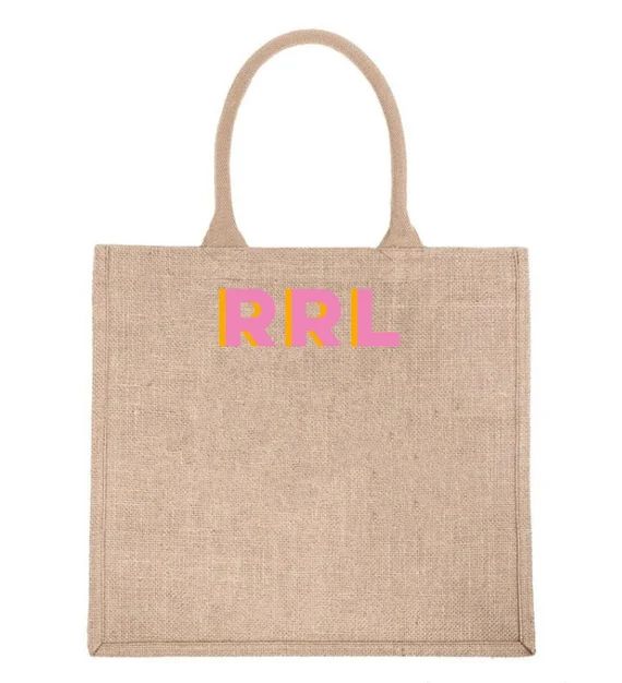 Large Monogram Initial Tote (Preorder for July) | Etsy (US)