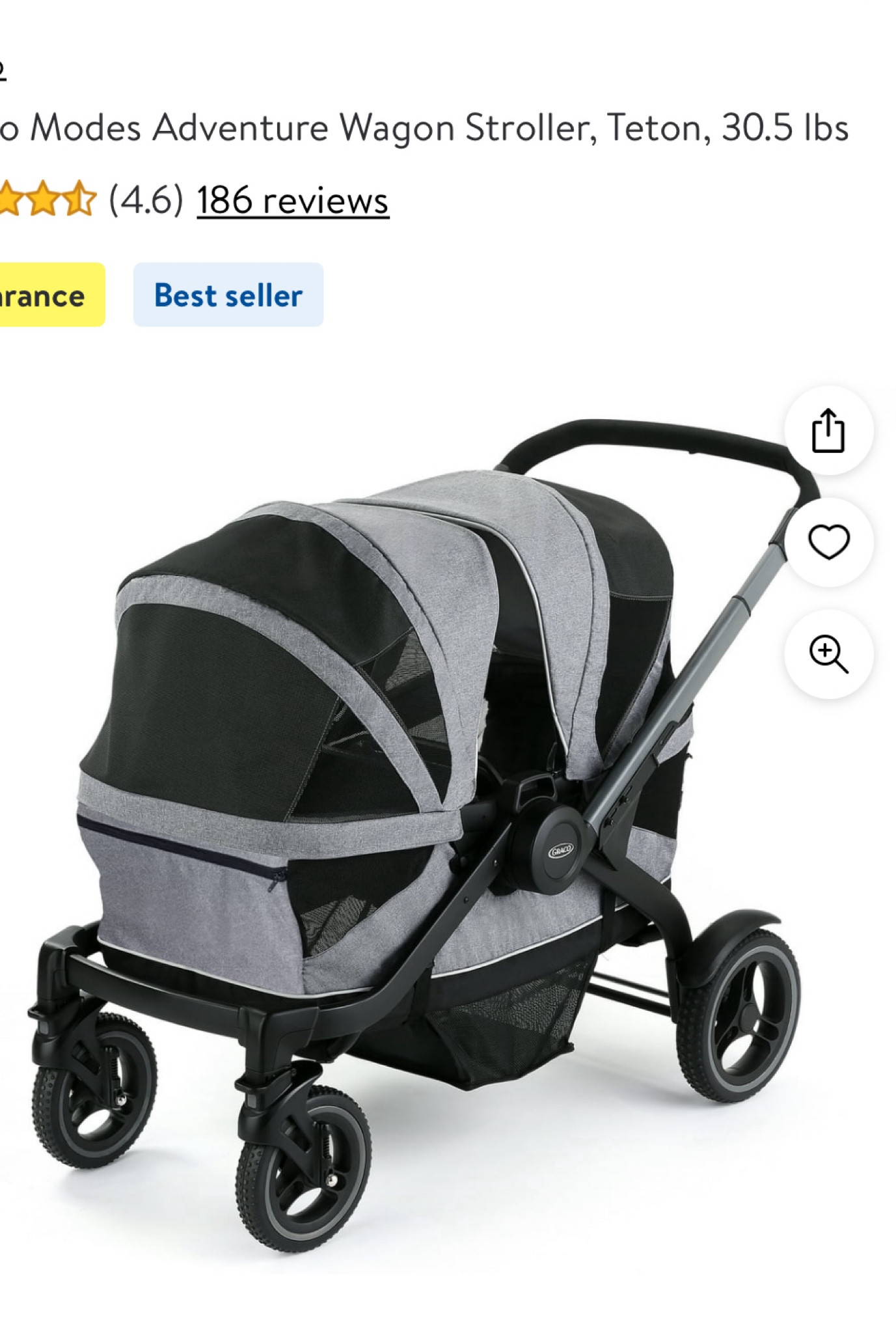 Such a good deal on this wagon! Just like the Evenflo but way more affordable 🙌🏼👍🏼 #walmartbabysale #walmartfinds 

#LTKsalealert #LTKkids #LTKbaby