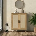 Tolead Wood Sideboard Buffet Cabinet with Storage, Rattan Doors, Rustic, Home | Walmart (US)