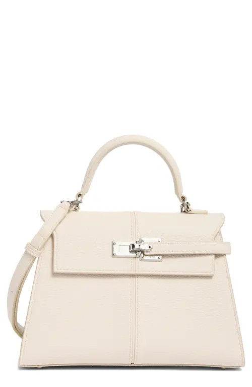 JW PEI Large Elise Faux Leather Top Handle Bag in White at Nordstrom | Nordstrom