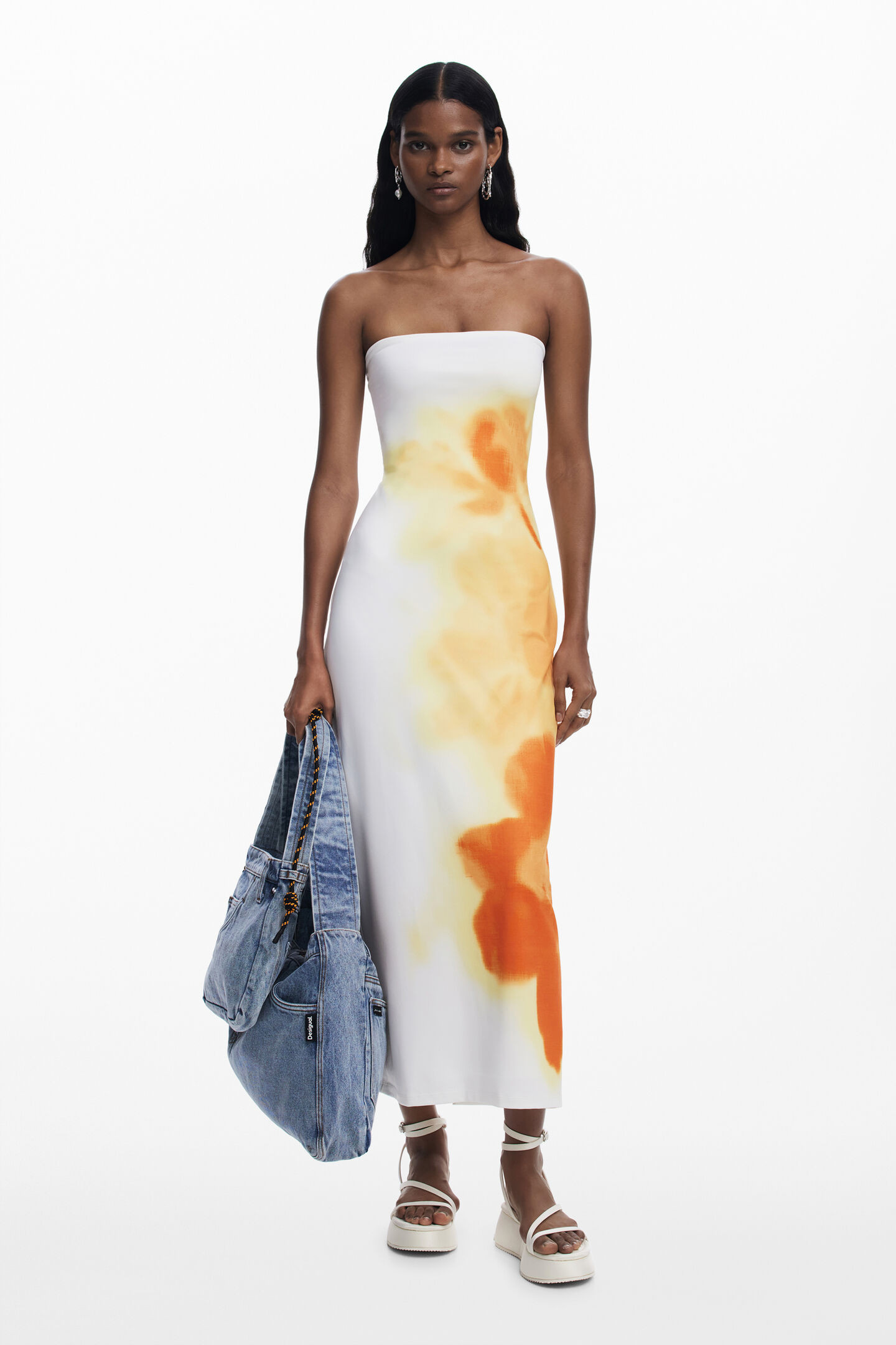 Floral bandeau dress   
			
			$159.00 | Desigual USA,CA