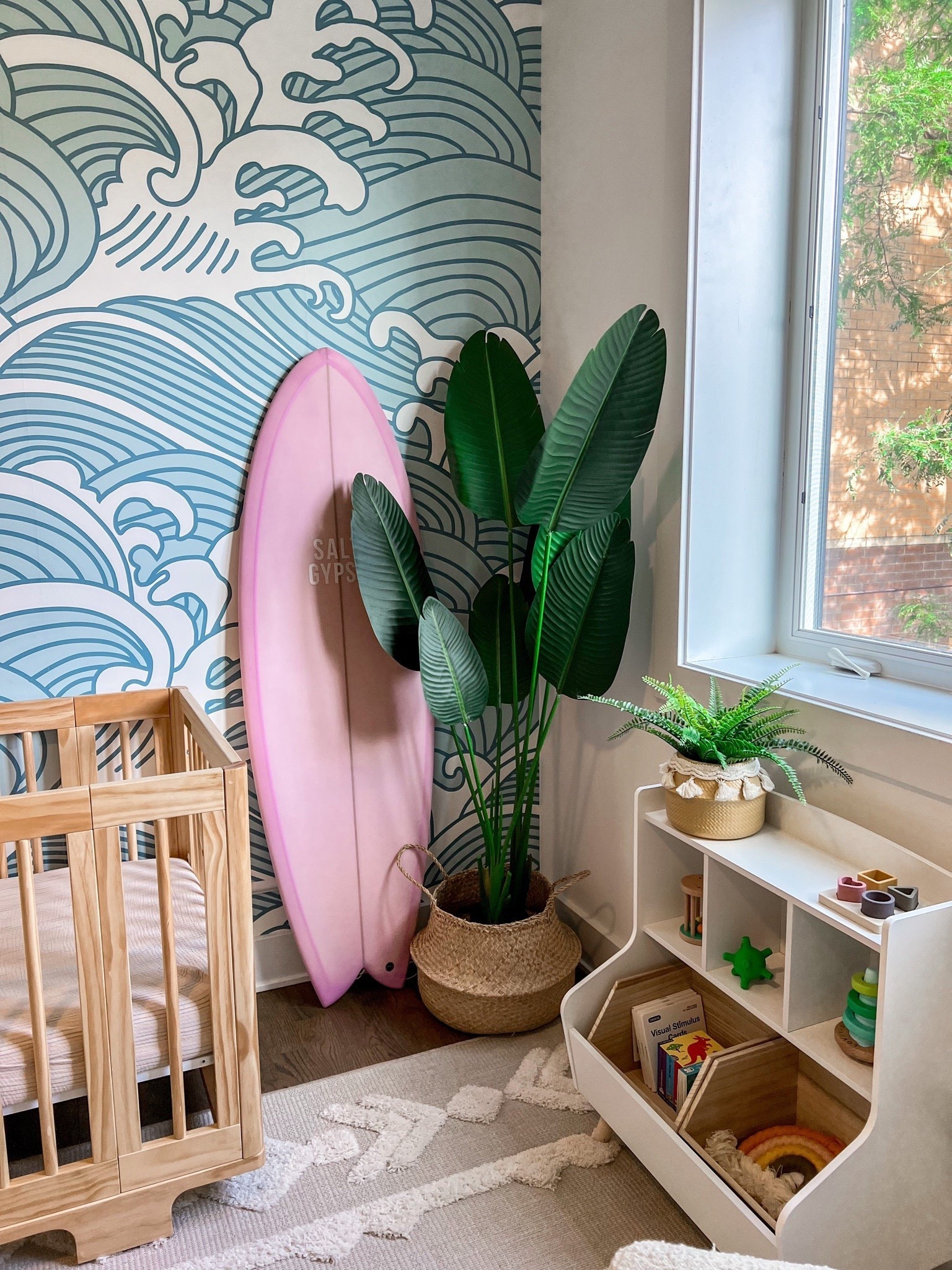 Another look at our baby girl’s nursery - surf theme nursery! We’ve since moved and so her nursery is a bit different but will always love this Chicago abode! 

#LTKKids #LTKBaby #LTKHome