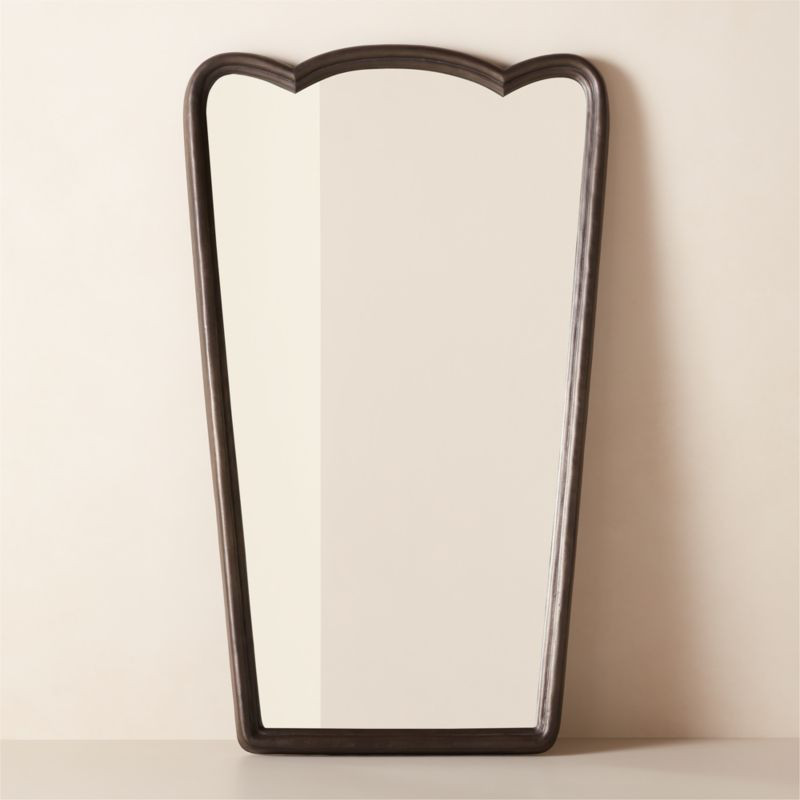 Branci Black Aluminum Full-Length Floor Mirror 42.5"X72.5" | CB2 | CB2