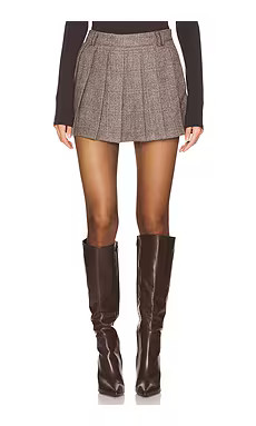 NIA Fennel Skort in Brown from Revolve.com | Revolve Clothing (Global)