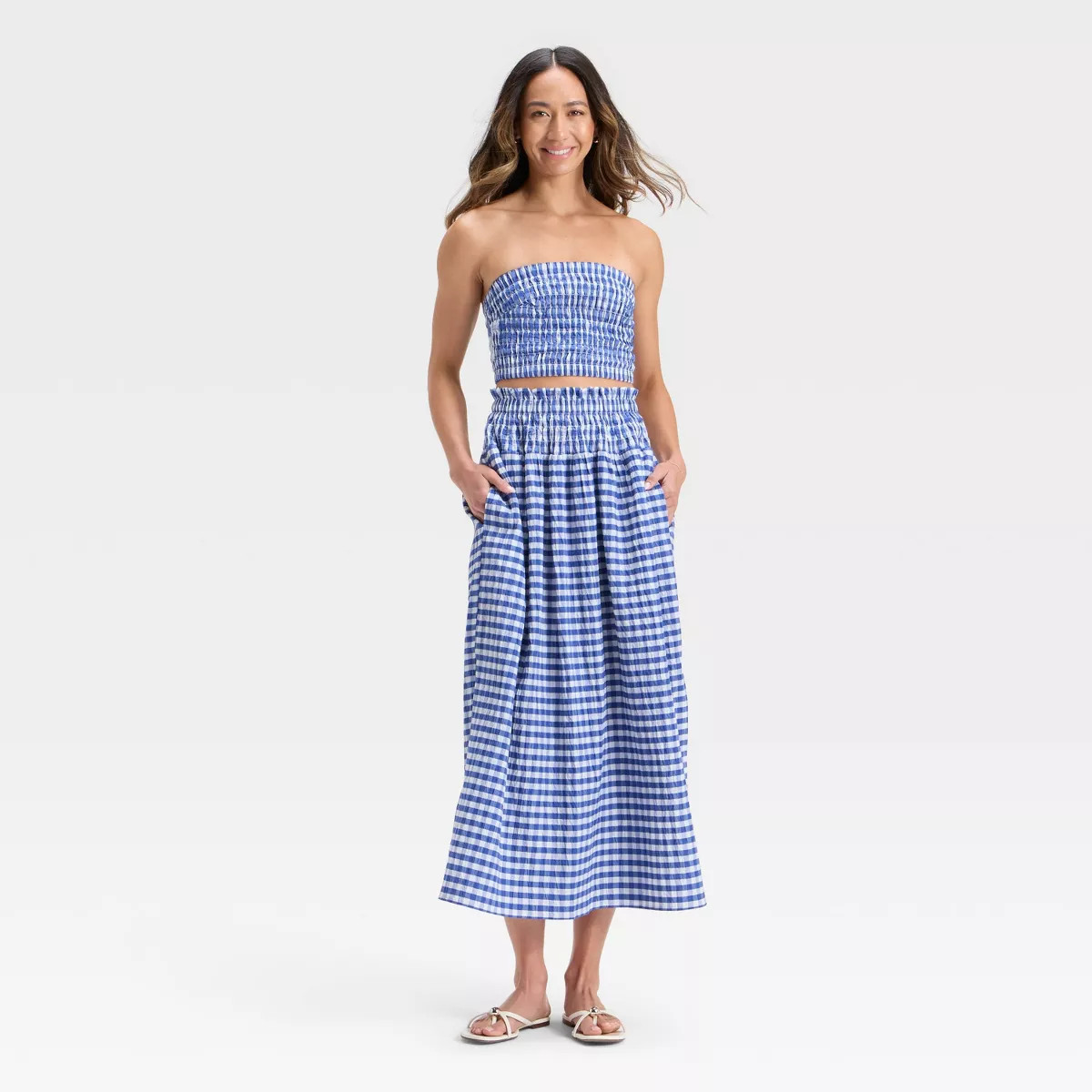 Women's Smocked Maxi A-Line Skirt - Universal Thread™ | Target