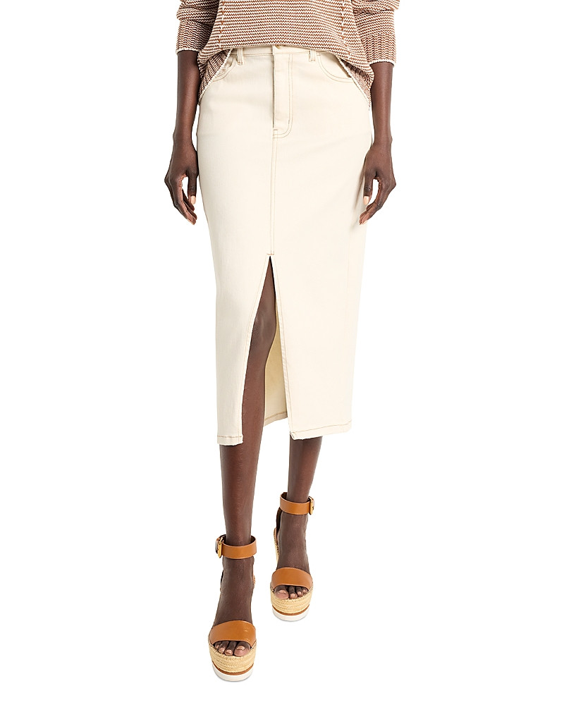 Nic+Zoe Front Slit Denim Midi Skirt | Bloomingdale's (US)