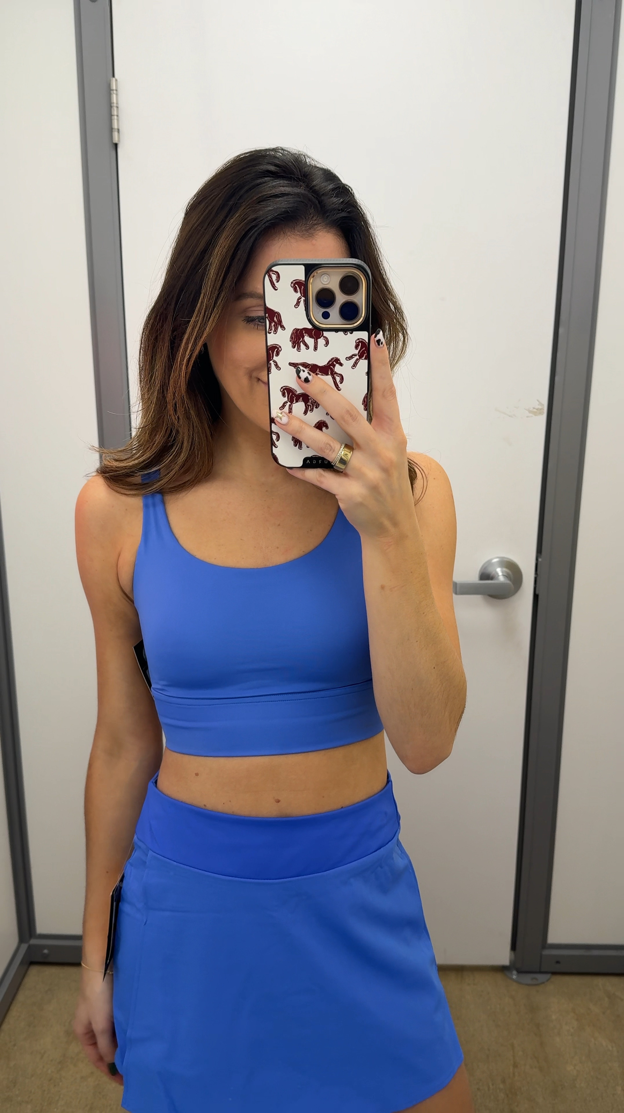 This blue active wear color at Walmart is SO GOOD yall!! 100% size up in this sports bra though and down in the skirt! Linked other pieces that this beautiful colors comes in. 

#LTKActive