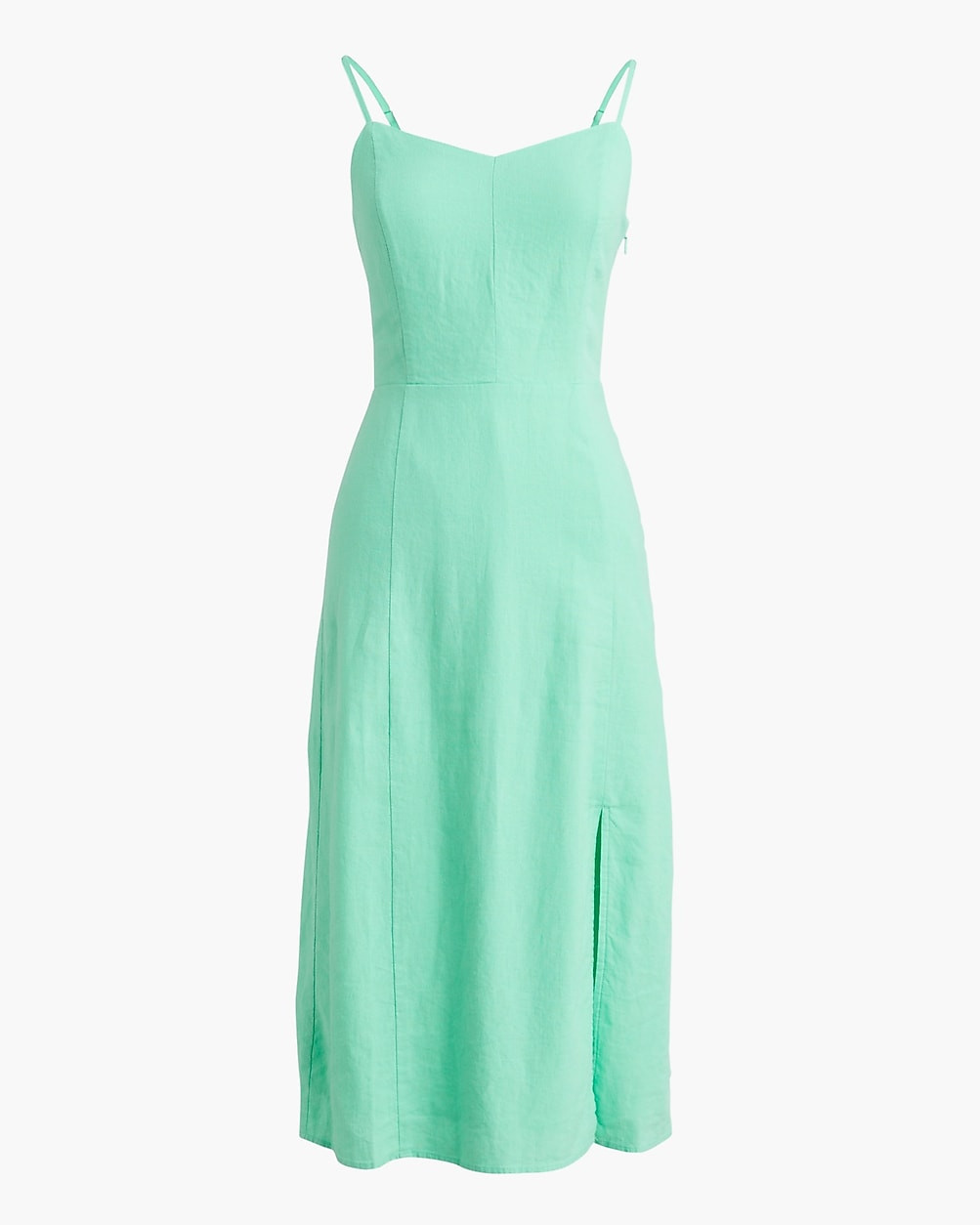 Linen-blend slip midi dress | J.Crew Factory