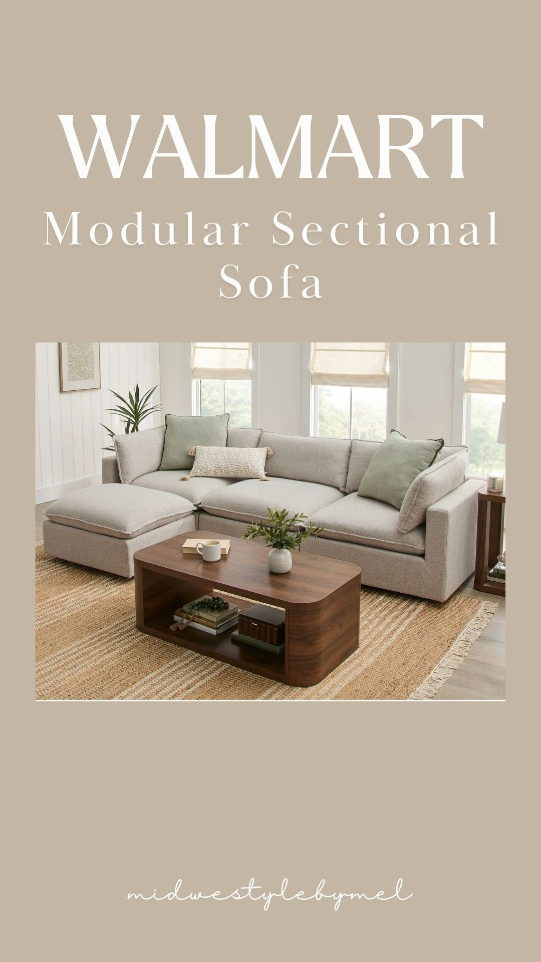 Great price for this sectional!! Comes in 3 colors and can be switched around to the shape you want! 

#LTKFamily #LTKHome