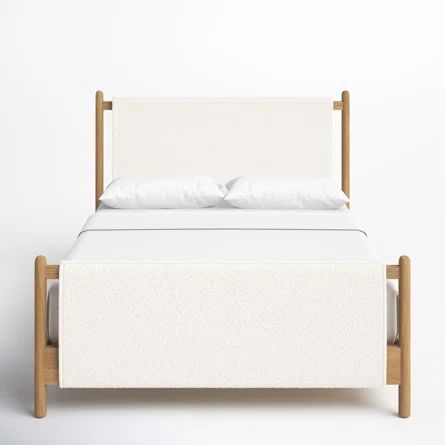 Bowen Solid Wood and Upholstered Low Profile Standard Bed | Joss & Main | Wayfair North America