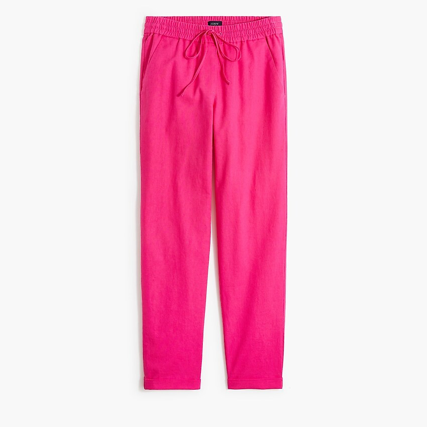 Linen-cotton drawstring pant | J.Crew Factory