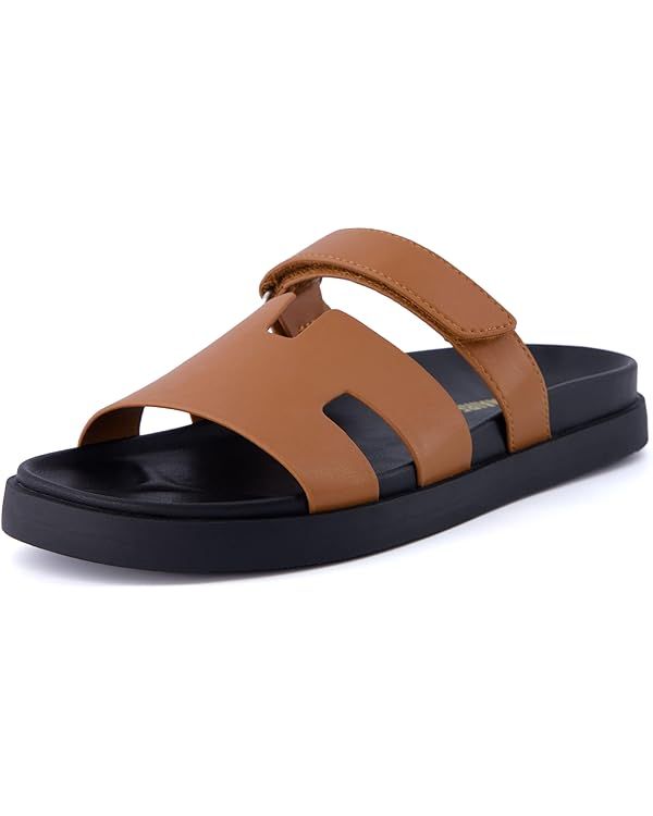 CUSHIONAIRE Women's Lotto footbed sandal with +Comfort, Wide Widths Available | Amazon (US)