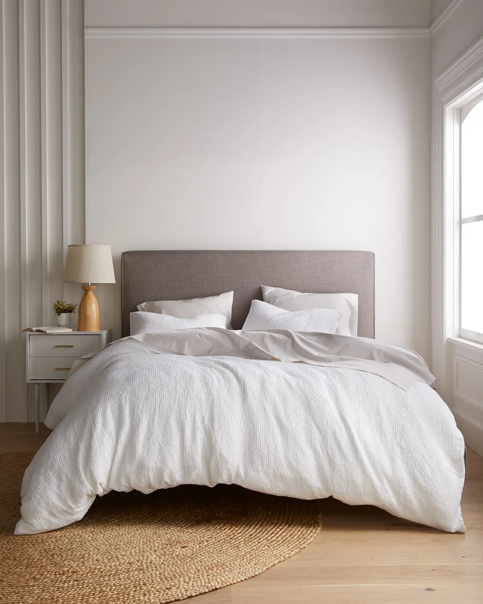 Organic Luxe Honeycomb Duvet Cover Set in White | Quince
