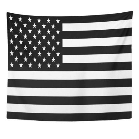 REFRED American Flag United States America USA with Black and White Colors Graphic Accurate Wall Art | Walmart (US)