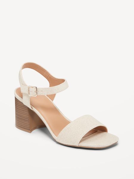 Strappy Block Heel Sandals | Old Navy (US)