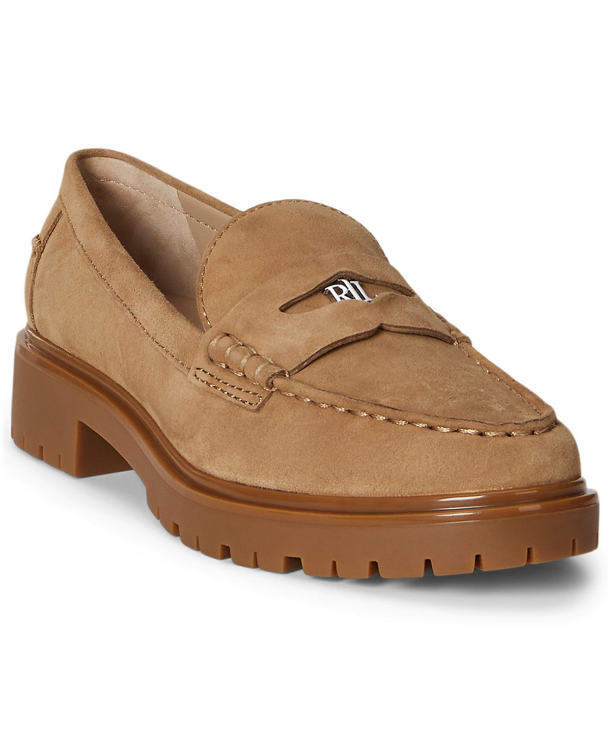 Lauren Ralph Lauren Women's Marli Penny Loafers - Camel leather | Macy's