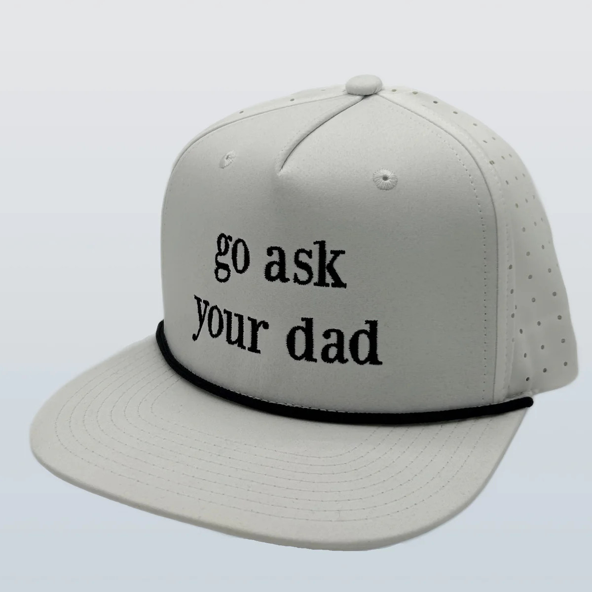 TCF Go Ask Your Dad 5perf White | Riverbed Threads