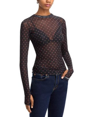 AFRM Kaylee Mesh Top  | Bloomingdale's Women | Bloomingdale's (US)