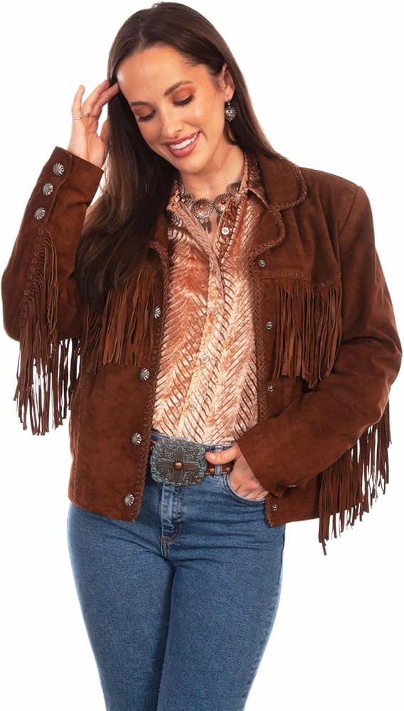 Scully Old Rust Womens Suede Fringe Jacket | Amazon (US)