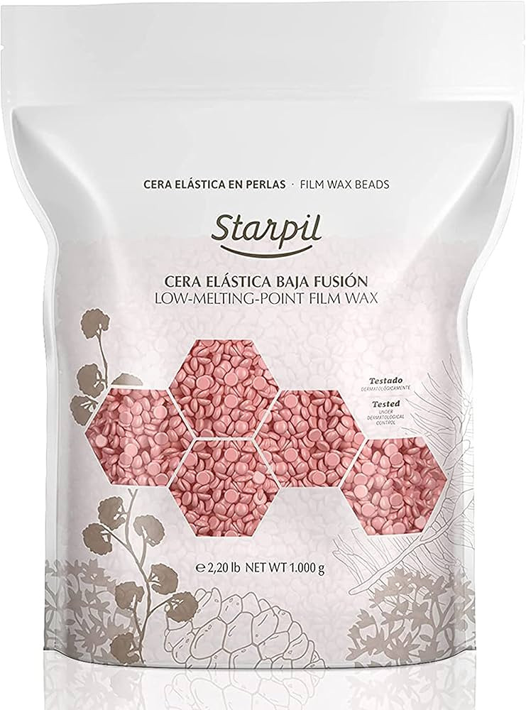 Starpil Wax 1000g / 2.2 lb Pink Hard Wax Beans for Painless Hair Removal, Stripless Wax Beads , P... | Amazon (US)