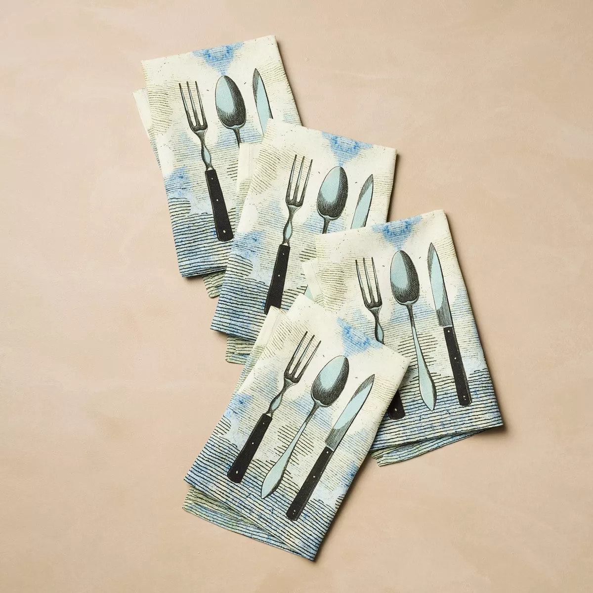 4pk 20"x20' Sky Cutlery Cloth Napkins - John Derian for Target | Target