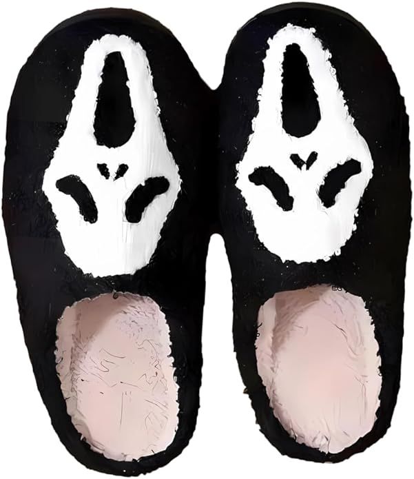 NODOIN Halloween Slippers for Women Soft Plush Comfy Slip-on House Shoes Cozy Warm Indoor Outdoor... | Amazon (US)