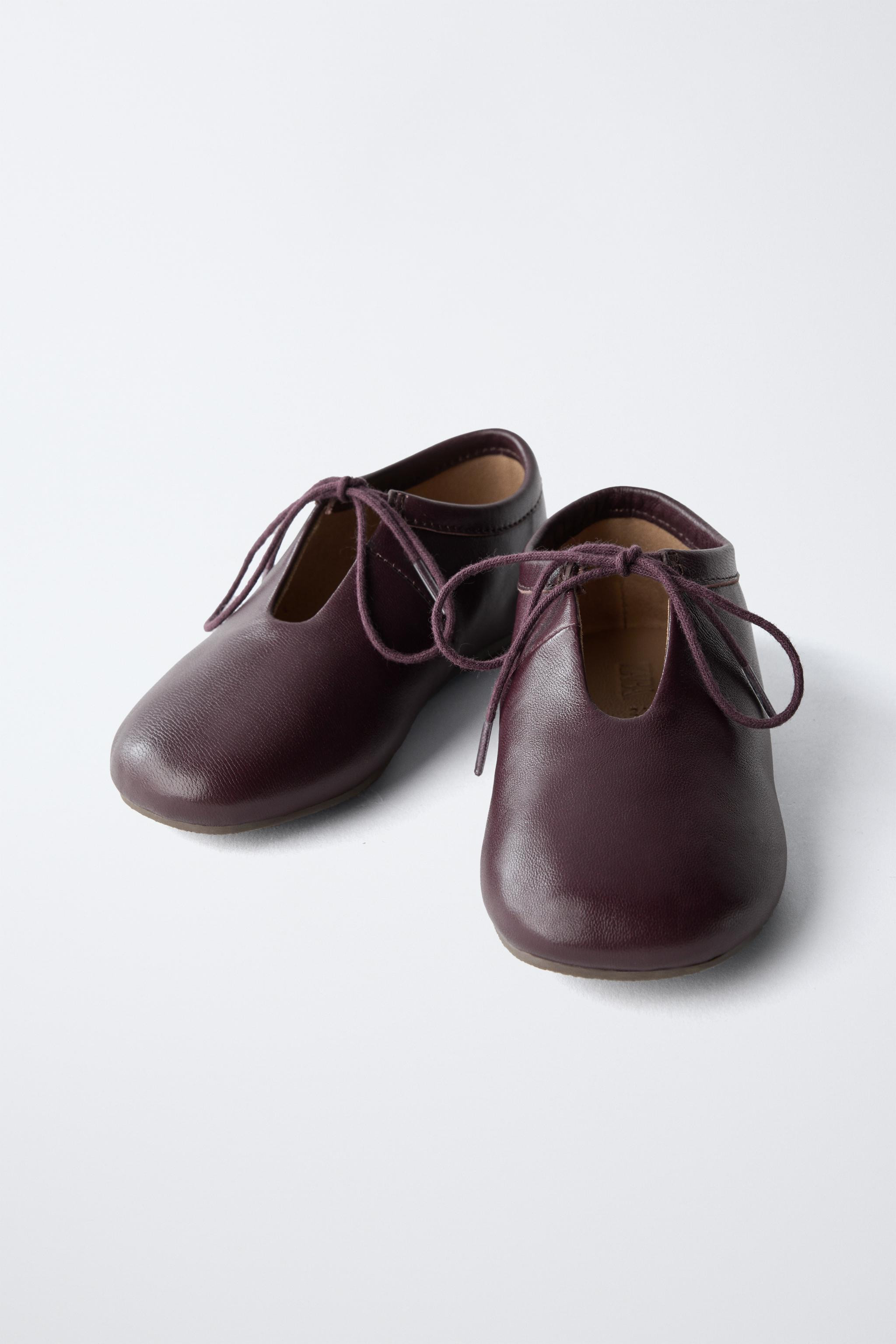 TIMELESZ - LEATHER DERBY SHOES | Zara US