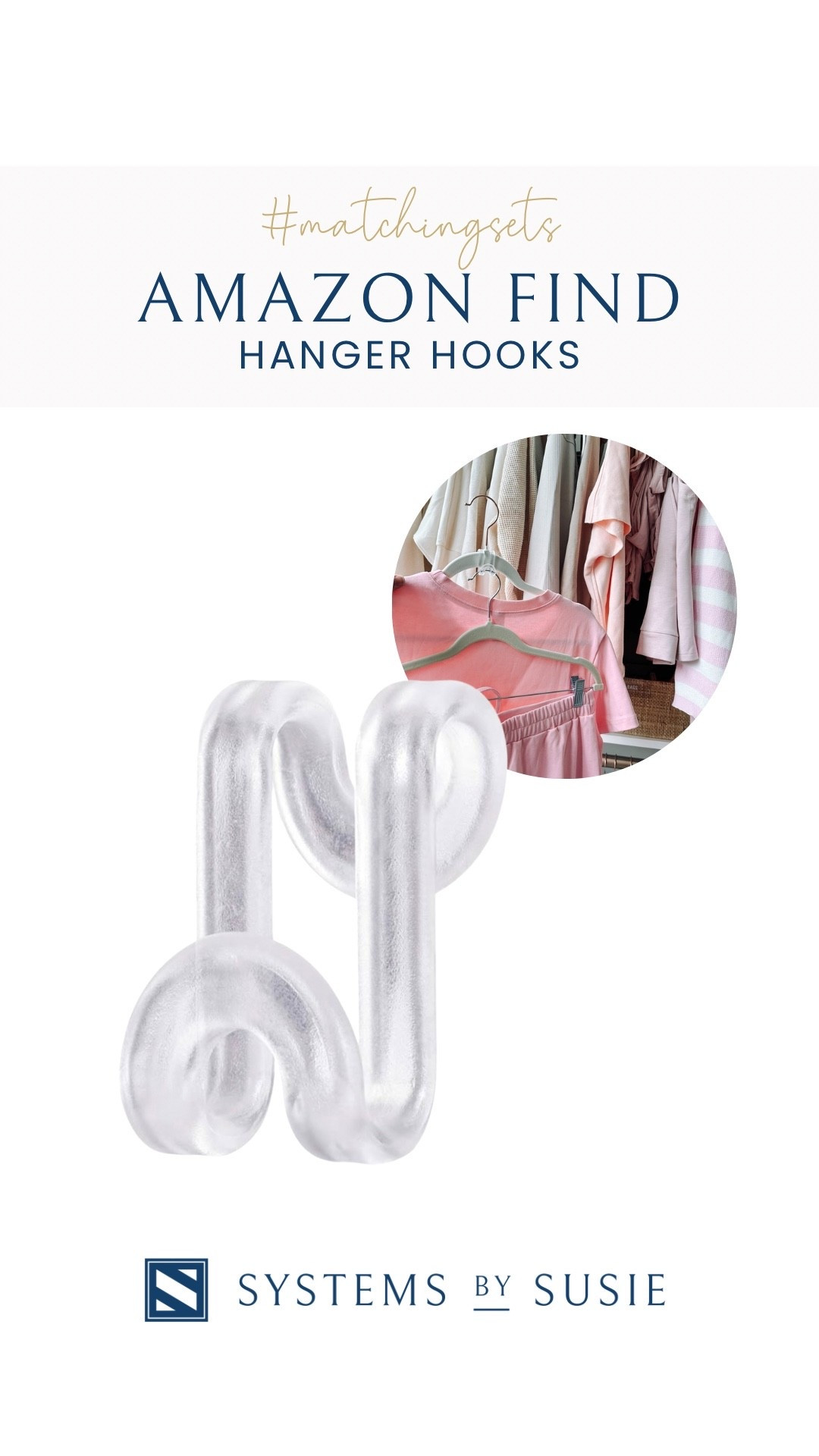 Here’s the hooks we use to hang matching sets! 🩷