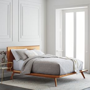 Mid-Century Platform Bed – Acorn | West Elm (US)