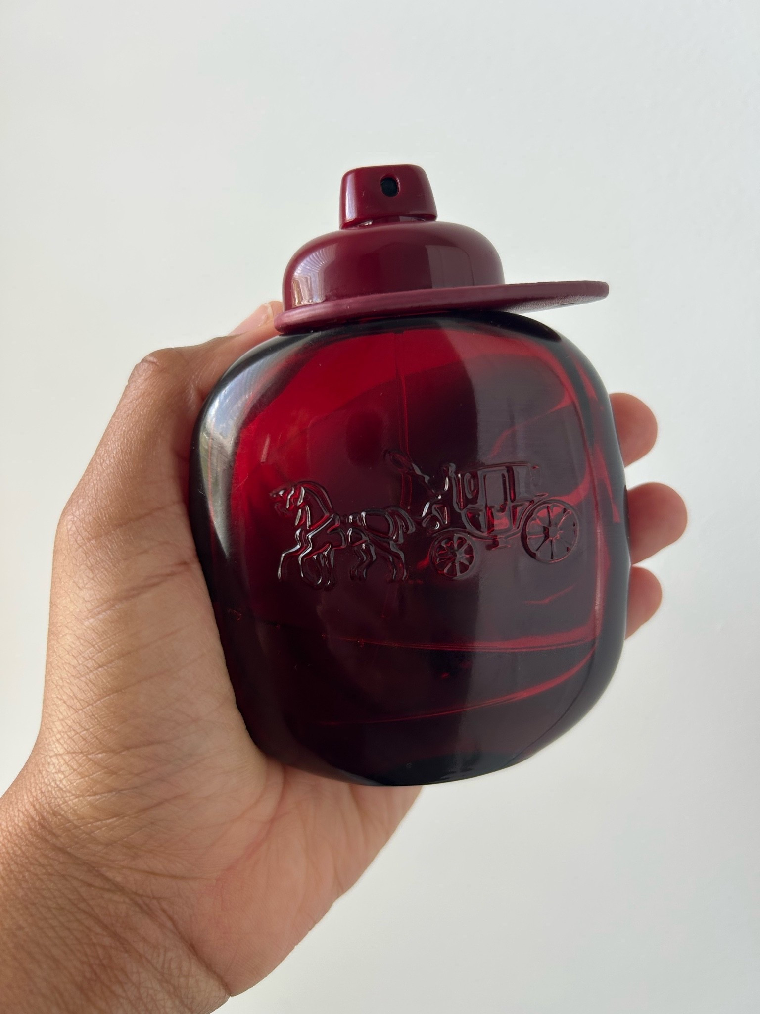 SMELLS INCREDIBLE. The Coach Cherry Perfume smells so good! People have been stopping me daily about this! 10/10