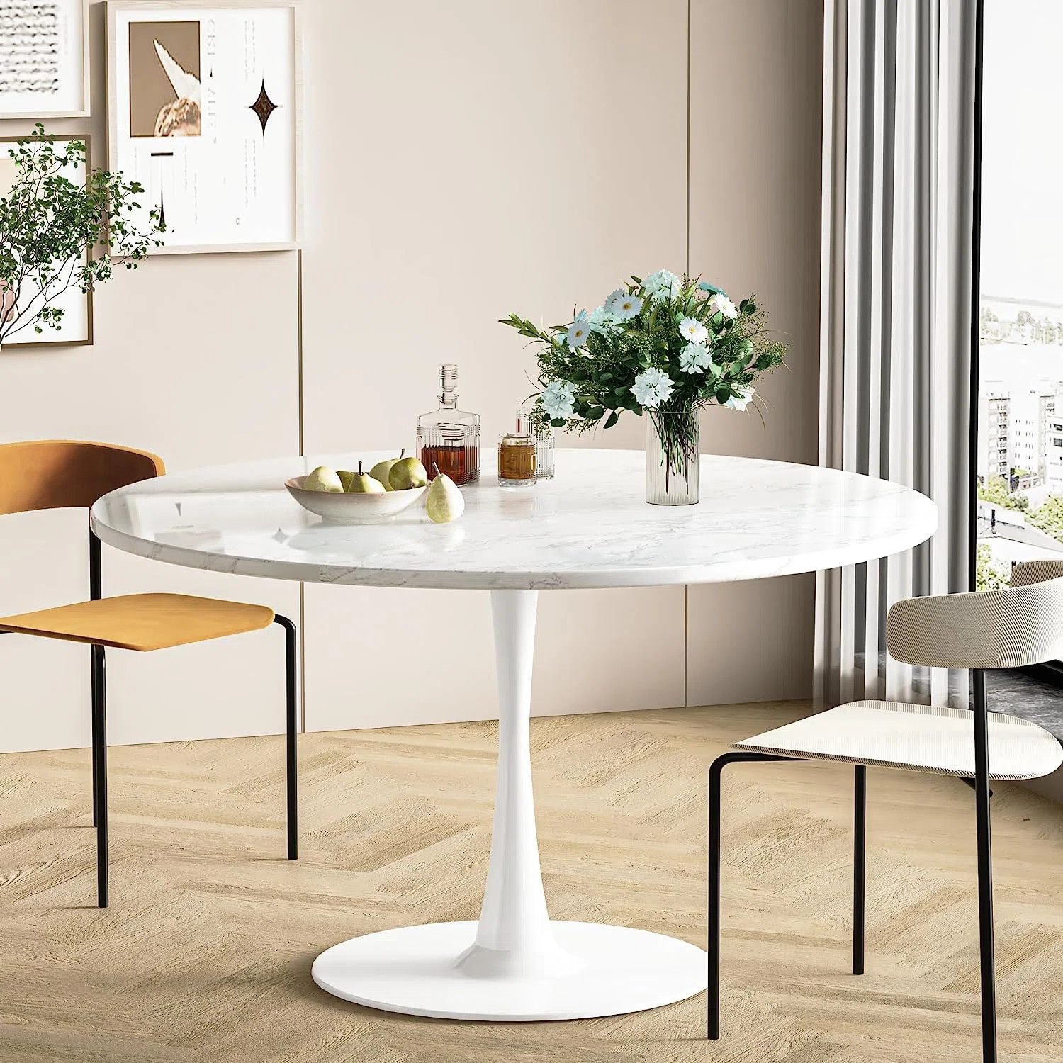 George Oliver Indars Pedestal Dining Table & Reviews | Wayfair | Wayfair North America