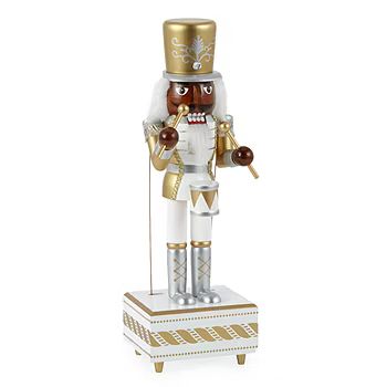 North Pole Trading Co. 14" Musical African American Wood Nutcracker | JCPenney