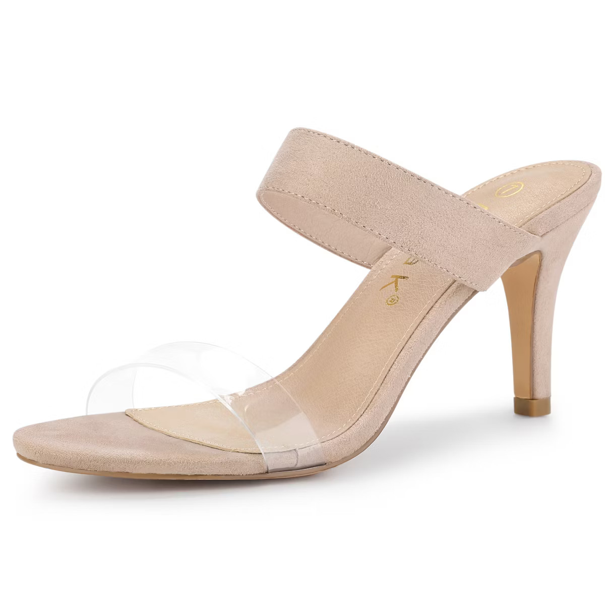 Allegra K Women's Clear Strap Stiletto Heel Slides Sandals | Target