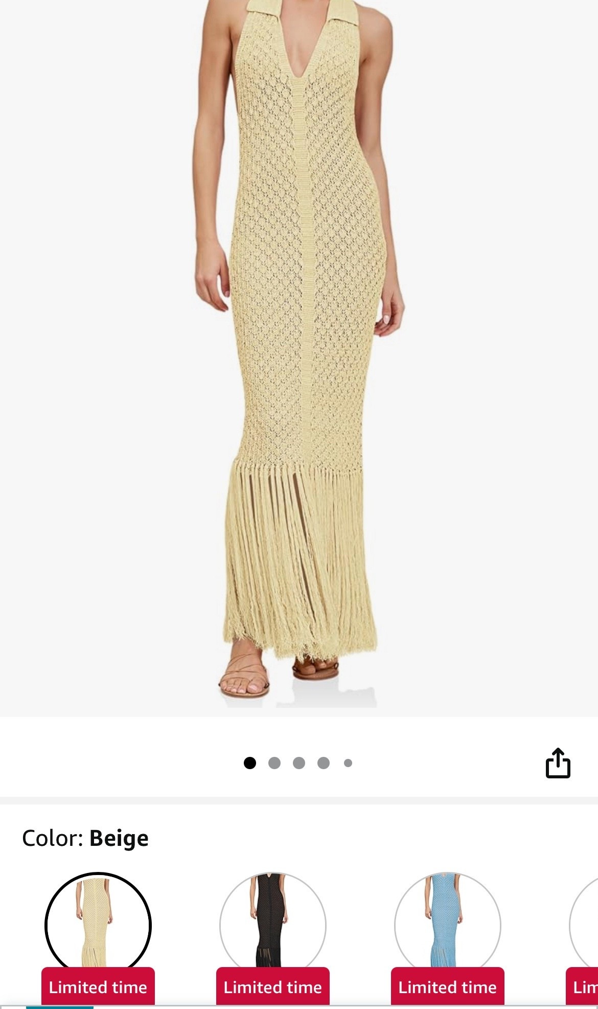 This fringed halter dress is so good! On huge sale on Amazon right now. I’d get a medium 

#LTKFindsUnder50 #LTKSummerEdit #LTKStyleTip