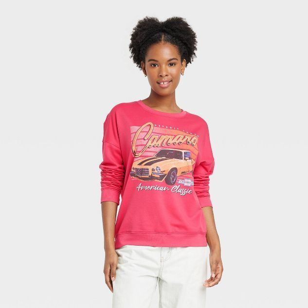 Women's Camaro Graphic Sweatshirt - Red | Target