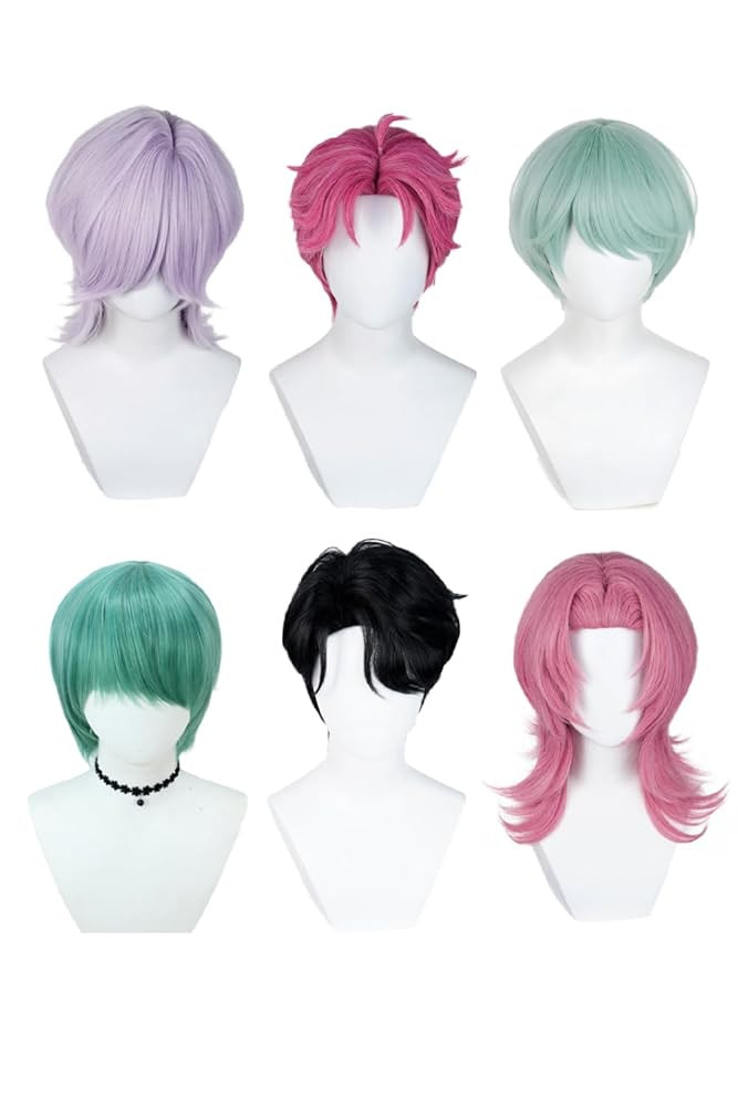 Saja Cosplay Anime Costume Accesories Baby Saja Green Wigs Adults Mens Halloween Outfits Props | Amazon (US)