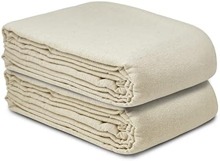 Canvas Drop Cloth for Painting Size 6 x 9 Feet Pack of 2 Pure Cotton Painters Drop Cloth for Paintin | Amazon (US)