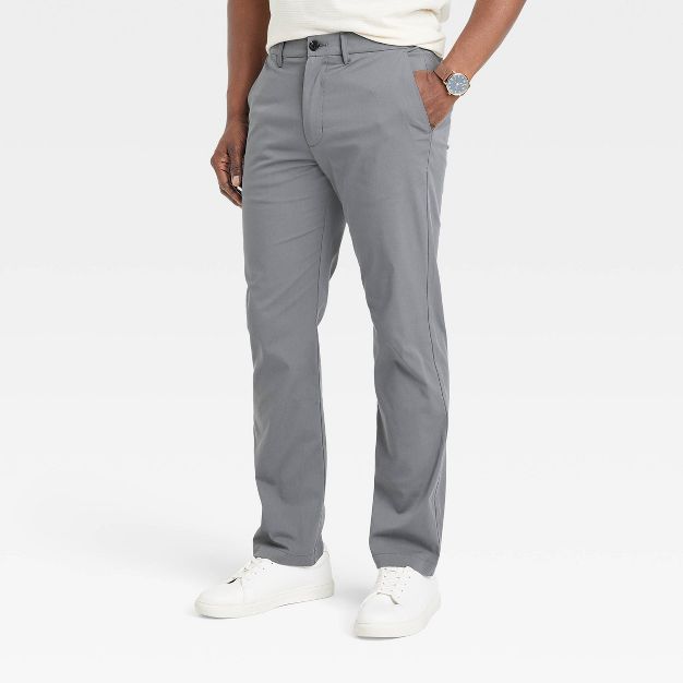 Men's Slim Fit Tech Chino Pants - Goodfellow & Co™ Gray | Target