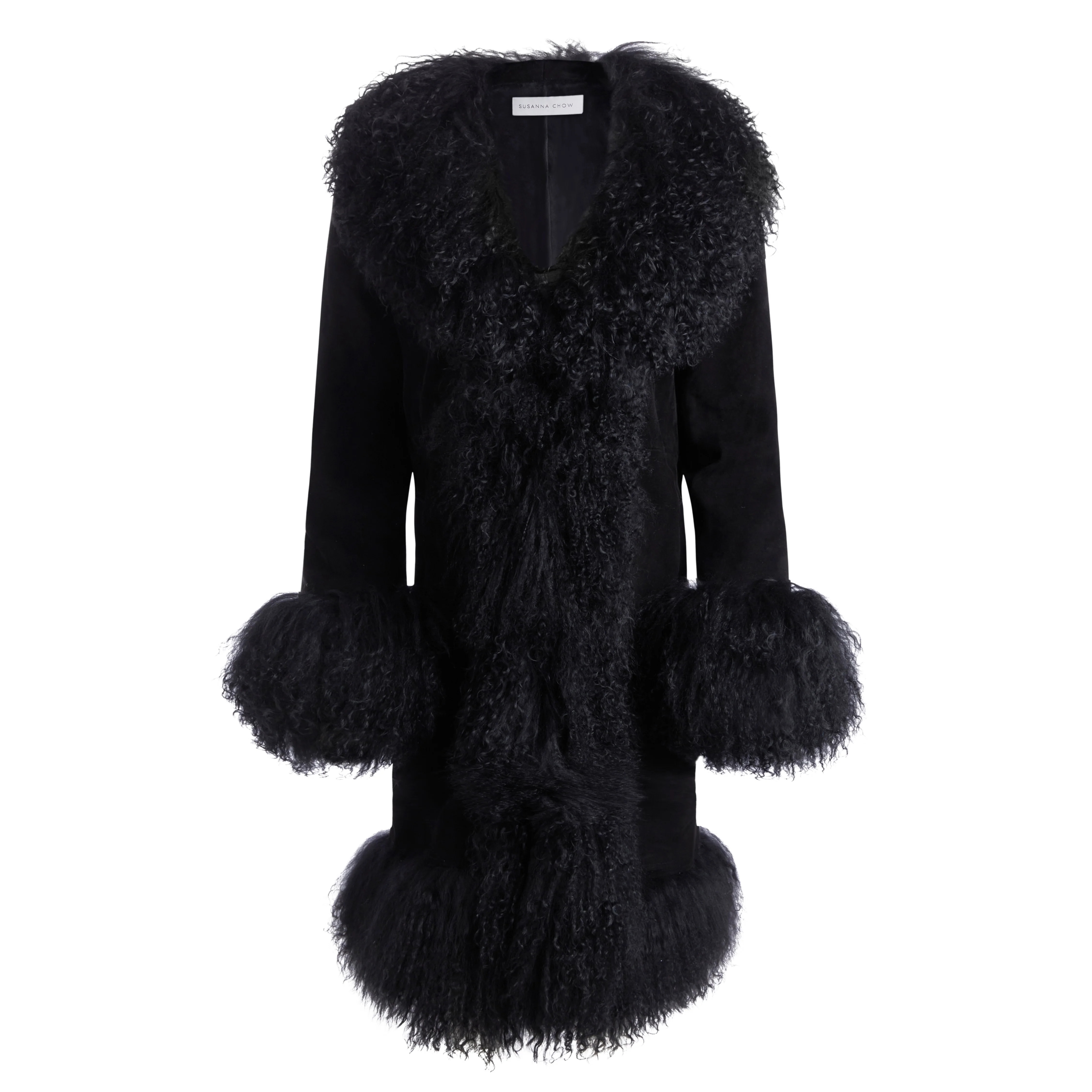 Dorothy Suede Midi Coat | Susanna Chow